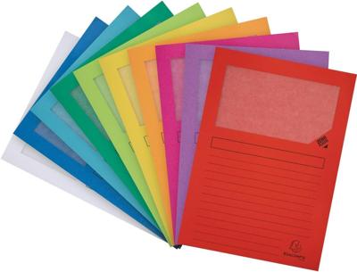 Exacompta L-map Forever, voor ft A4, pak van 100 stuks, geassorteerde kleuren Exacompta L-map Forever, voor ft A4, pak van 100 stuks, geassorteerde kleuren