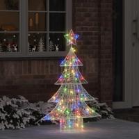 VidaXL Kerstboom met 100 led multikleur 120 cm acryl - thumbnail