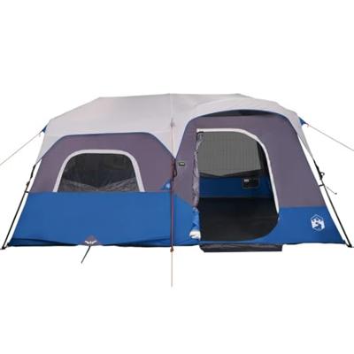 VidaXL Tent 9-persoons waterdicht met led lichtgroen