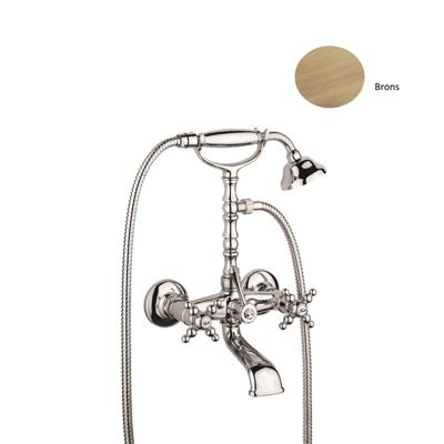 Badset Sanimex Giulini Opbouw Kruisgreep HoH 15 cm Incl. Handdouche Brons Sanimex Badset Sanimex Giulini Opbouw Kruisgreep HoH 15 cm Incl. Handdouche Brons Sanimex