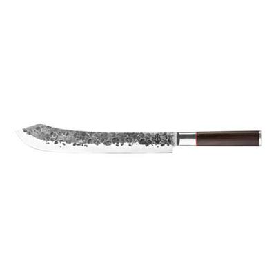 Slagersmes - GESMEED - SEBRA - Japans 440C staal - Dalbergia houten handvat - L 25,5 cm