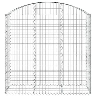 Schanskorf gewelfd 150x50x140/160 cm gegalvaniseerd ijzer Schanskorf gewelfd 150x50x140/160 cm gegalvaniseerd ijzer