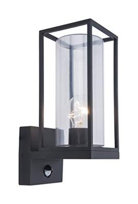 Buitenlamp industrieel met sensor voordeur e27 &apos;Flair&apos; 31cm