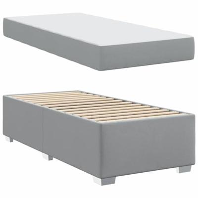Bedframe Lichtgrijs 100 x 200 cm Stof