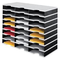 Vakkenset Styrodoc A4 24 vaks zwart/grijs - thumbnail