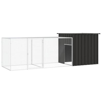 VidaXL Kippenhok 300x91x100 cm gegalvaniseerd staal antracietkleurig VidaXL Kippenhok 300x91x100 cm gegalvaniseerd staal antracietkleurig