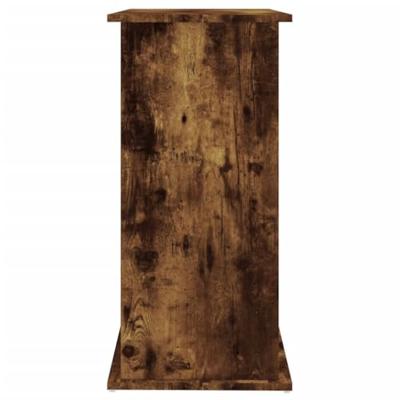 Aquariumstandaard 81x36x73 cm bewerkt hout gerookt eikenkleurig - thumbnail