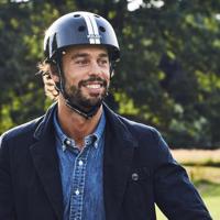 Melon Urban active fietshelm zwart/wit maat 46-52 cm - thumbnail