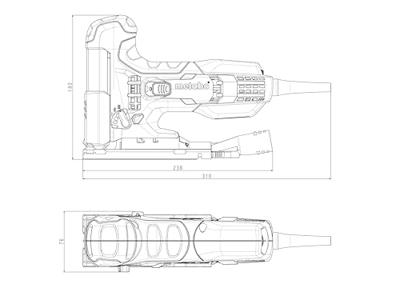 Metabo STE 100 QUICK DECOUPEERZAAG in koffer - 601100500