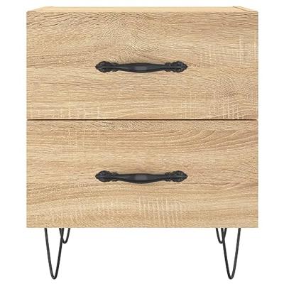 Nachtkastjes 2 st 40x35x47,5 cm bewerkt hout sonoma eikenkleur