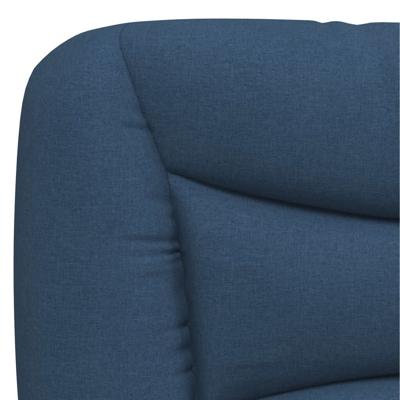 Bedframe zonder matras stof blauw 140x190 cm