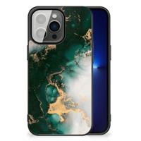 Marmeren Print Telefoonhoesje voor iPhone 13 Pro Marmer Groen - thumbnail