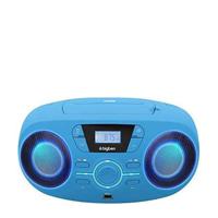 BIGBEN CD61BLUSB Draagbare Radio Cd Usb Blauw + Lichtgevende Luidsprekers - thumbnail