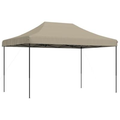Partytent inklapbaar pop-up 440x292x315 cm taupe - thumbnail