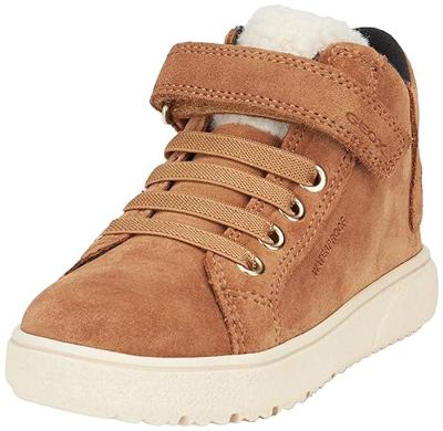 Hoge sneakers met klittenband voor kinderen J Theleven Girl GEOX® kameel