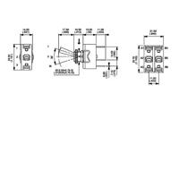 APEM 6-639H/2 6-639H/2 Tuimelschakelaar 250 V/AC 6 A 1x aan/uit/aan Continu/0/continu 1 stuk(s) - thumbnail