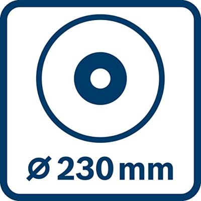 Bosch Blauw GWS 2200 J | Haakse slijpmachine | 2200 W | 230 mm | 6.500 min-1 06018F4000