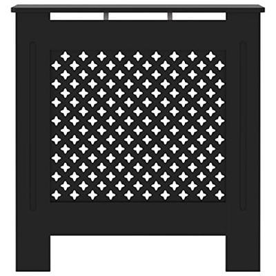 Radiatorombouw 78 cm MDF zwart - thumbnail