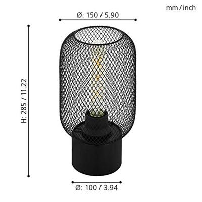 Eglo Zwarte tafellampWrington - 43096