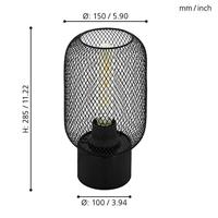 Eglo Zwarte tafellampWrington - 43096 - thumbnail
