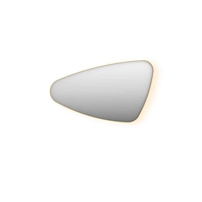 Spiegel Organisch INK SP23 100x60 cm Met Verlichting en Spiegelverwarming Links Mat Goud Spiegel Organisch INK SP23 100x60 cm Met Verlichting en Spiegelverwarming Links Mat Goud