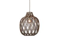 GOOD&MOJO Hanglamp 'Mendoza' Bamboe, 40cm, kleur Naturel/Burgundy - thumbnail