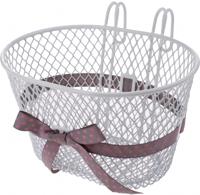 Qtcycletech Qt cycle tech kindermand staal wit afneemb met haken en strik 2007363 - thumbnail