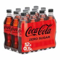 Coca-Cola Zero frisdrank, fles van 50 cl, pak van 12 stuks - thumbnail