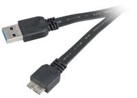 Akasa 1.5m USB 3.0 A/Micro-B USB-kabel 1,5 m USB A Micro-USB B Mannelijk Zwart - thumbnail