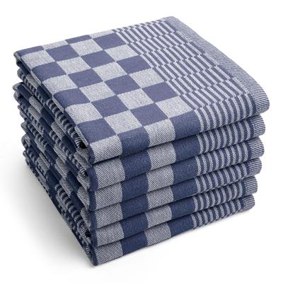 Byrklund Theedoek Clean & Tidy Blauw - 6 stuks