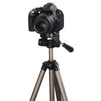Hama Tripod 1/4 inch Werkhoogte: 42.5 - 125 cm Champagne Incl. tas, Waterpas - thumbnail