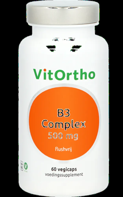 VitOrtho B3 Complex 500mg Flushvrij Capsules VitOrtho B3 Complex 500mg Flushvrij Capsules