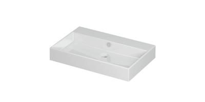 Wastafel Unlimited Porselein zonder kraangat 70 cm x 45 cm x 11 cm Glans wit 0202021