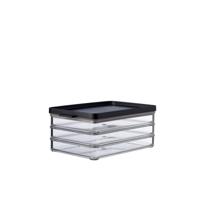 Mepal Omnia vleeswarendoos 3-laags zwart - thumbnail