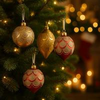 Kerstbal glas d8 cm a6 Decoris - Decoris - thumbnail