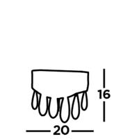 Searchlight WandlampJewel - 19211-2GO - thumbnail