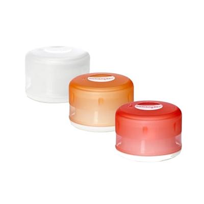 Human Gear GoTubb 3-Pack - 15 ml - Opbergdoosjes - Clear/Orange/Red