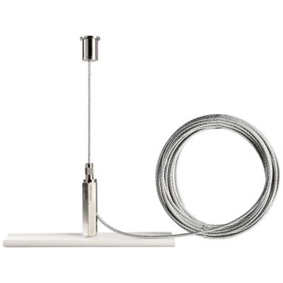 Deko Light 710096 D Line Seilabhängungshalter Mini mit 5,0m Abhängeseil 230V-railsysteemcomponenten Stroomrail 3-fasig Zwart