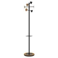 Kapstok unilux bora staand bamboe zwart - thumbnail
