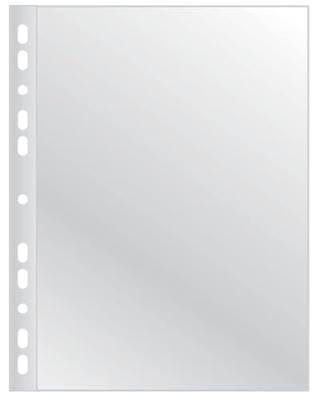 Q-CONNECT geperforeerde showtas A4 11-gaatsperforatie glashelder 100 micron