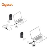 Gigaset ION - Handsfree met handset-functie - USB-C - Nabijheidssensor - DECT-compatibel - HD AUDIO - Plug & Play-installatie - ondersteunt Windows, Linux, Mac OS, zwart - thumbnail