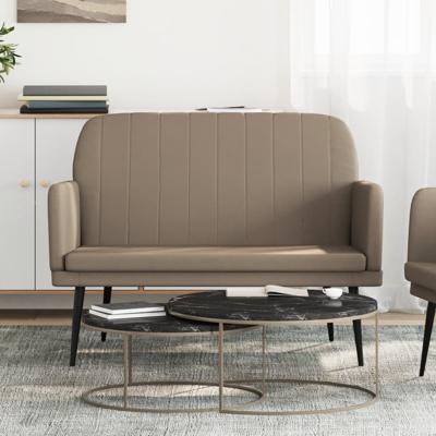 Bankje 107x80x81 cm kunstleer cappuccinokleurig Bankje 107x80x81 cm kunstleer cappuccinokleurig