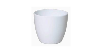 Floran bloempot boule 17,5x15 cm wit