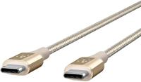 Belkin F2CU050BT04-GLD 1.2m USB C USB C Male Male Gold USB cable - Belkin F2CU050BT04-GLD, 1.2 m, USB C, USB C, Male/Male, 480 Mbit/s, Gold - thumbnail