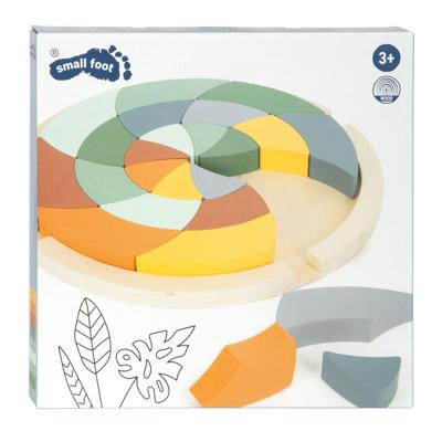 Small Foot houten vormenpuzzel rond, 24st.