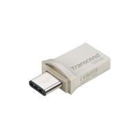 Transcend JetFlash 890 USB-stick smartphone/tablet Zilver 128 GB USB-A 3.2 Gen 2, USB-C - thumbnail