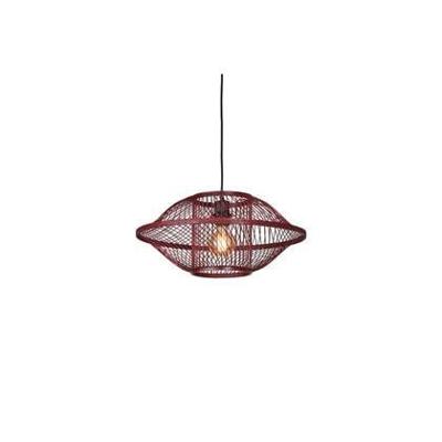 GOOD&MOJO Hanglamp 'Maui' Bamboe, 50cm, kleur Burgundy