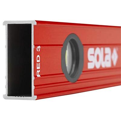Sola Alu waterpas BIG RED3/120, 120cm 3 libellen 0,50mm/m 2 handgrepen - 01219401 - 01219401 - thumbnail