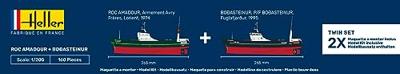 Heller 85608 ROC AMADOUR + BODASTEINUR Twinset Bouwpakket Schaal 1:200 boot