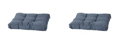 Lounge kussen zit 73x73 Rib grijs (2 stuks) Madison - Madison Lounge kussen zit 73x73 Rib grijs (2 stuks) Madison - Madison